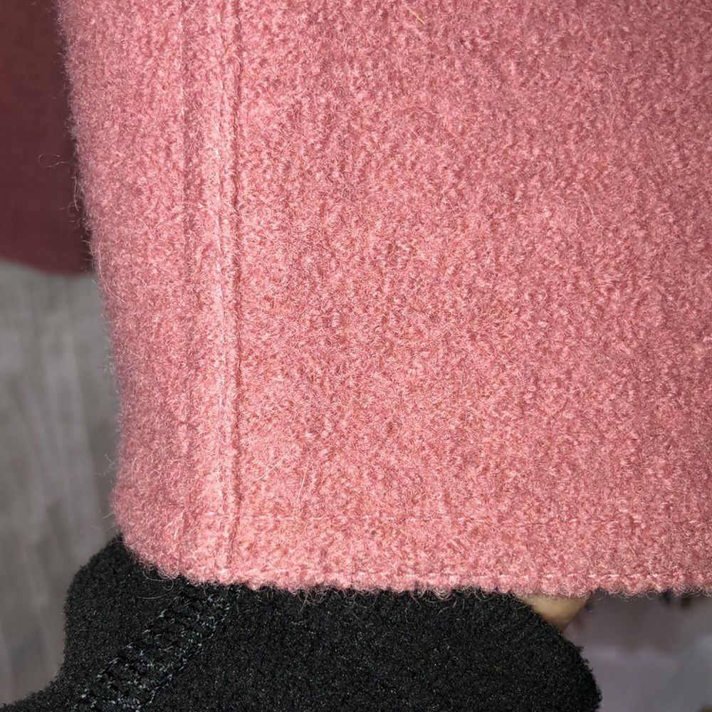 Alfred Dunner M Wool Overcoat Light Jacket in Raspberry Smoothie Pink - Picture 8 of 15